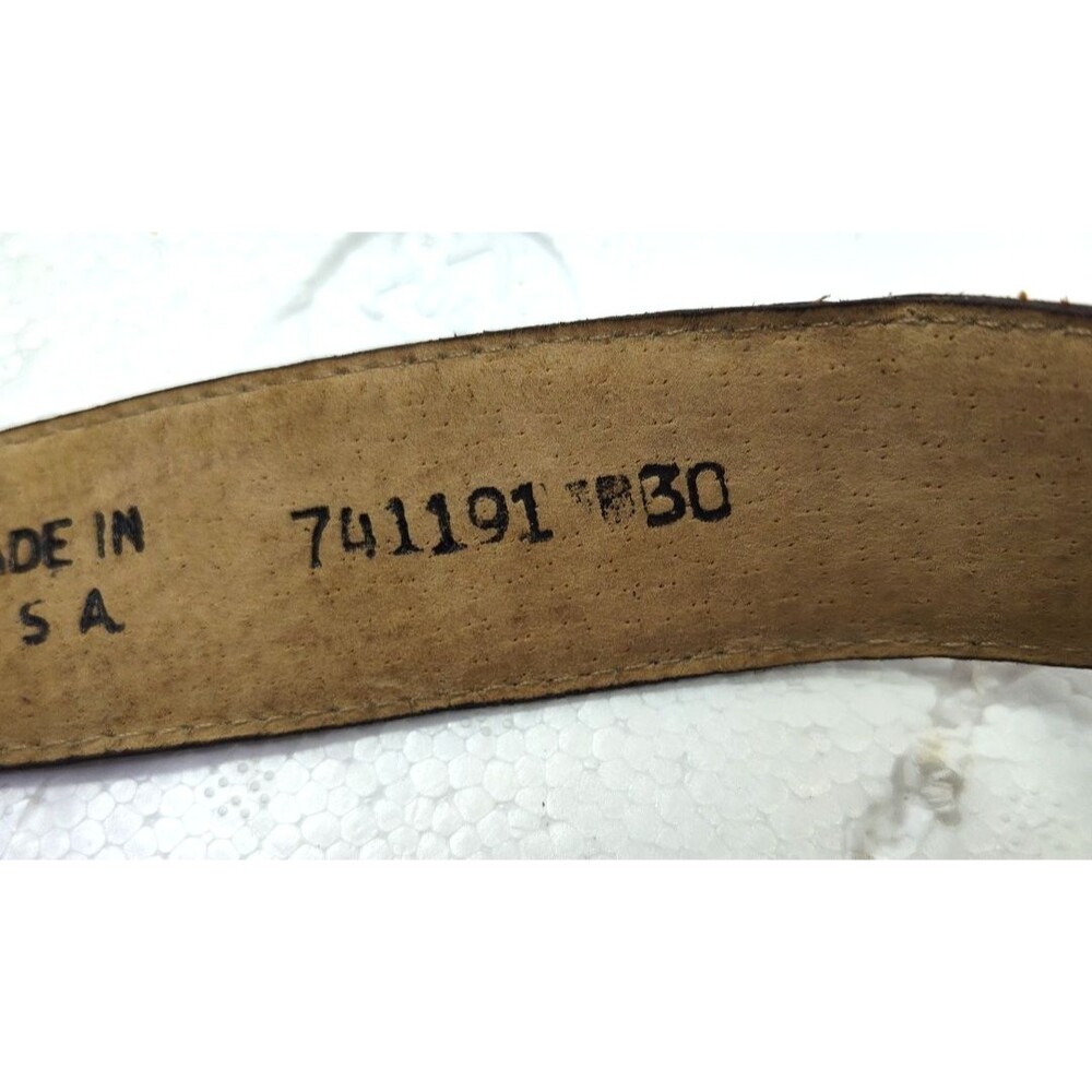 Banana Republic Classics Womens 1" wide Brown Leather Belt Sz M 30  USA 26.5-31" - Picture 8 of 10